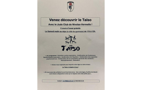 A la découverte du Taïso